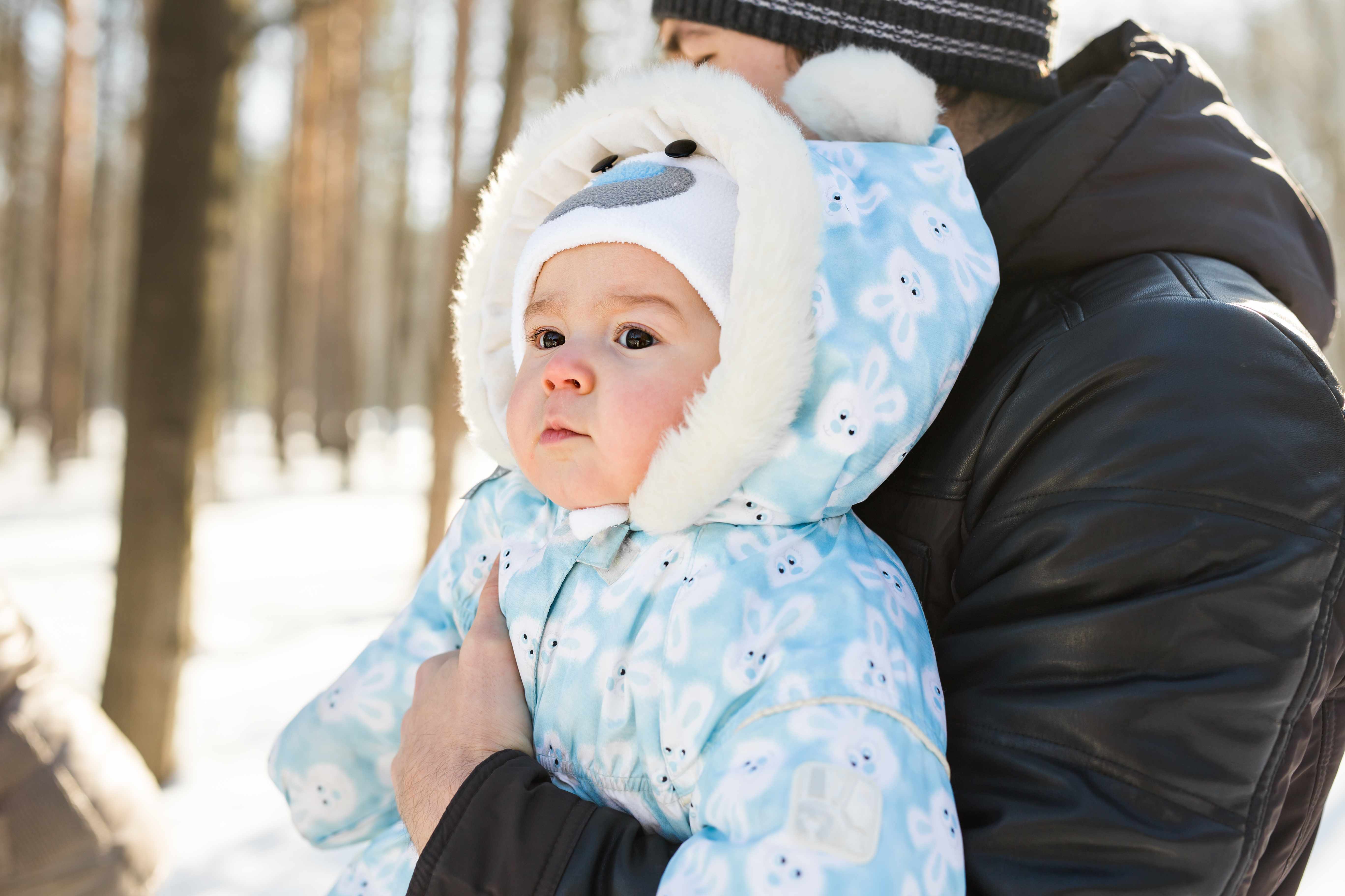 baby in winter