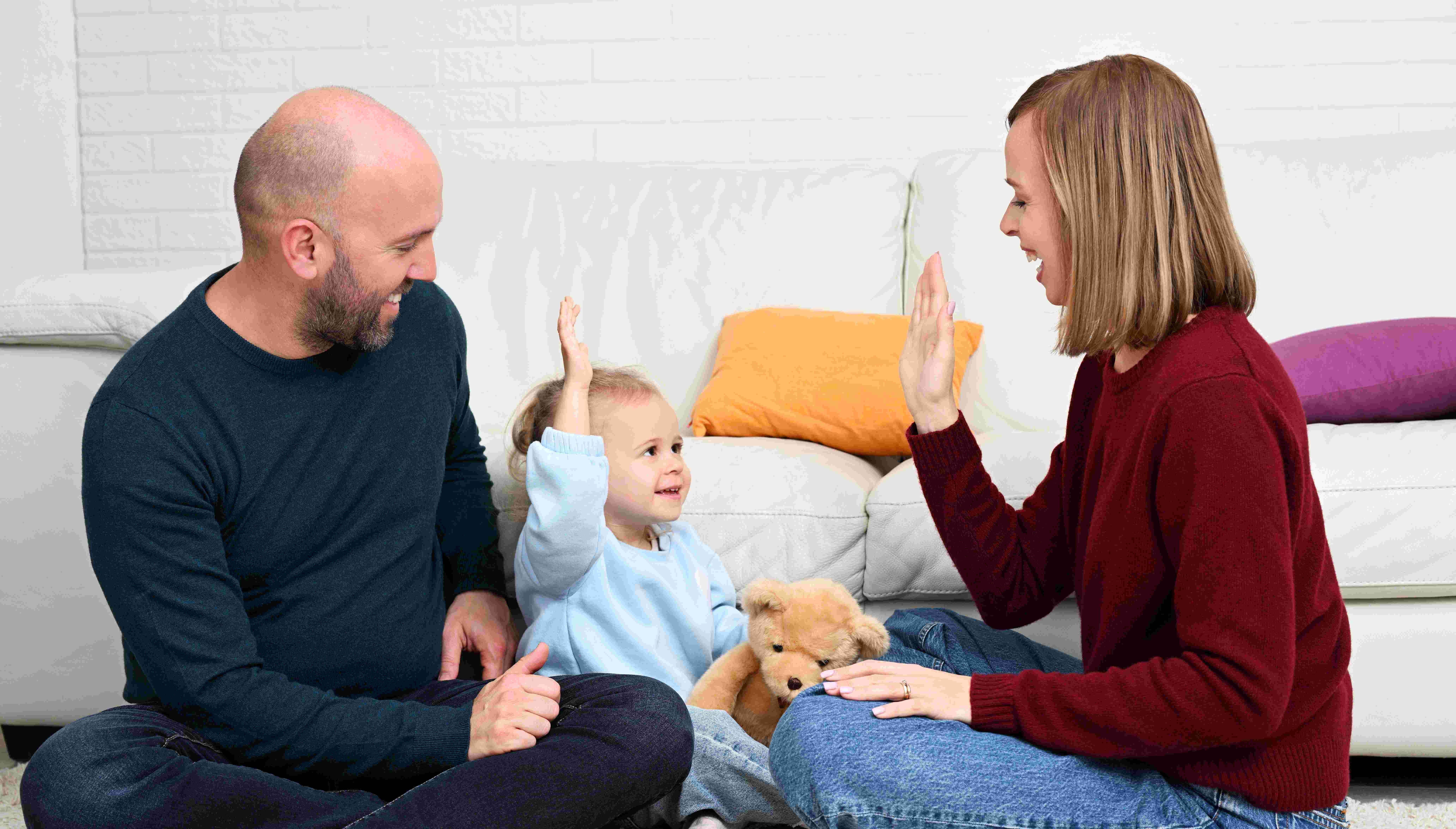 family having fun together