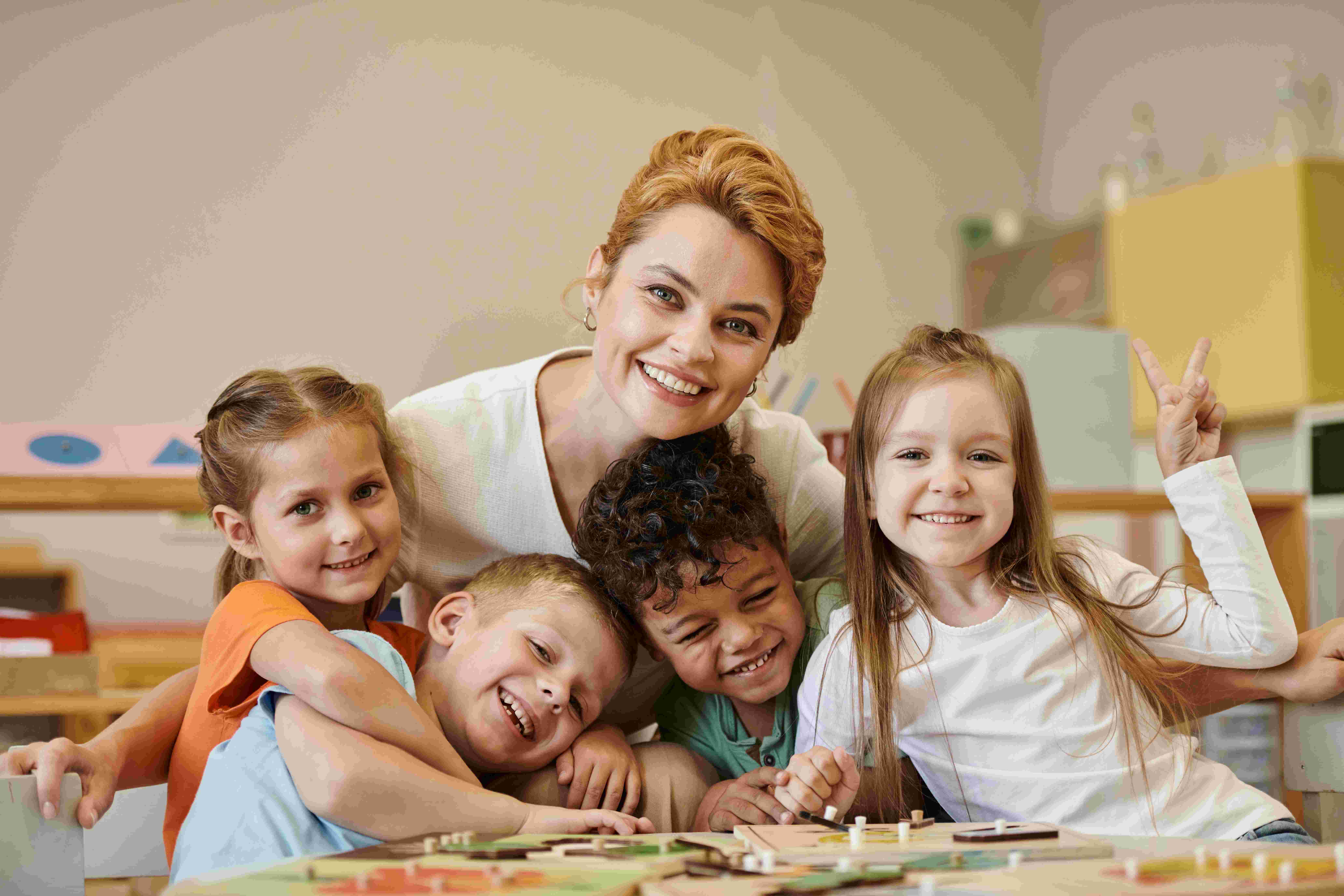 children at daycare